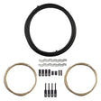 Origin8 SuperSlick Compressionless MTB Brake Cable/Housing Kit Front and Rear 3000mm/1500mm & 2800mm 5mm/1.5mm Black MTB Compressionless
