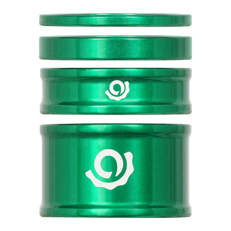 Industry Nine iRiX Headset Spacer Kit 1-1/8'' Height: 2.5mm/5mm/10mm/20mm Aluminum Green