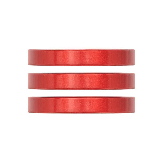 Industry Nine iRiX Headset Spacer 1-1/8'' Height: 5mm Aluminum Red 3pcs