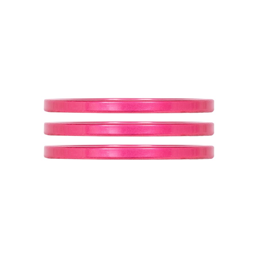 Industry Nine iRiX Headset Spacer 1-1/8'' Height: 2.5mm Aluminum Pink 3pcs
