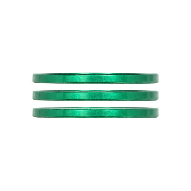 Industry Nine iRiX Headset Spacer 1-1/8'' Height: 2.5mm Aluminum Green 3pcs