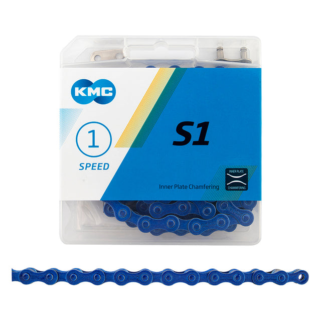 KMC S1 Chain Single Speed 1/8'' Links: 112 Dark Blue
