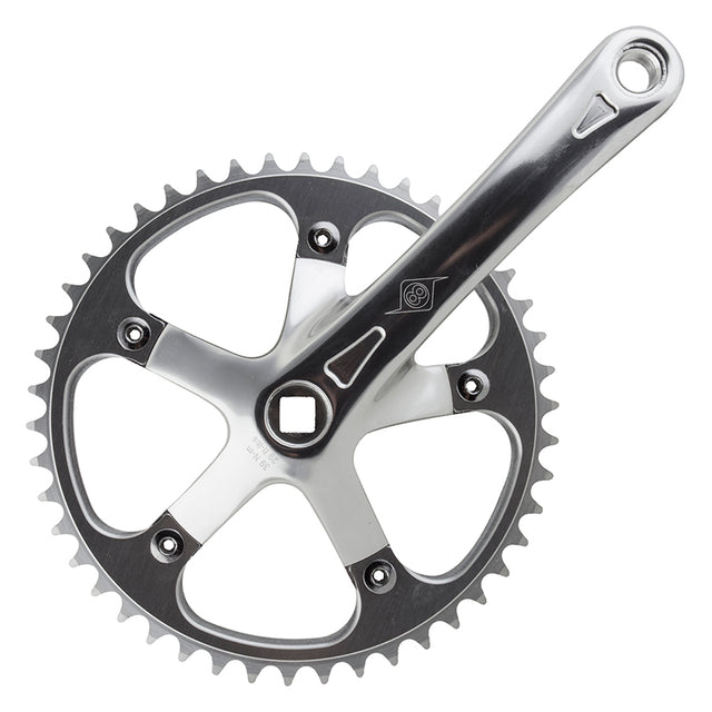 Origin8 SST 170x46 103mm JIS Square Taper crankset silver/silver
