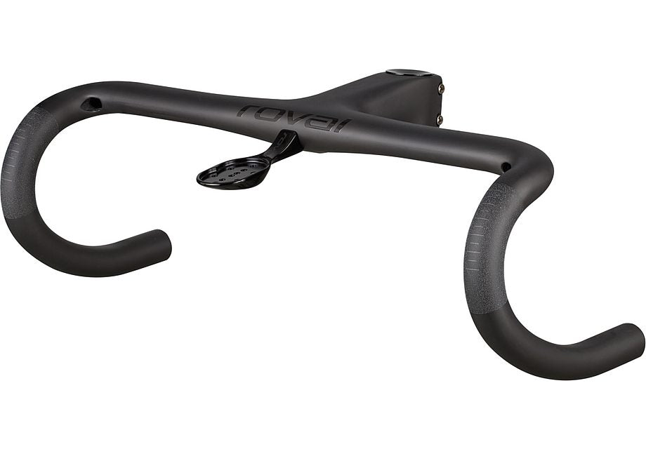 Specialized Roval Alpinist Ii Cockpit Satin Carbon/Gloss Black 120Mm X 420Mm 4 Flare