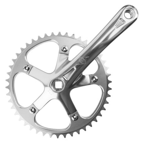 Origin8 SST 170x46 103mm JIS Square Taper crankset silver/silver