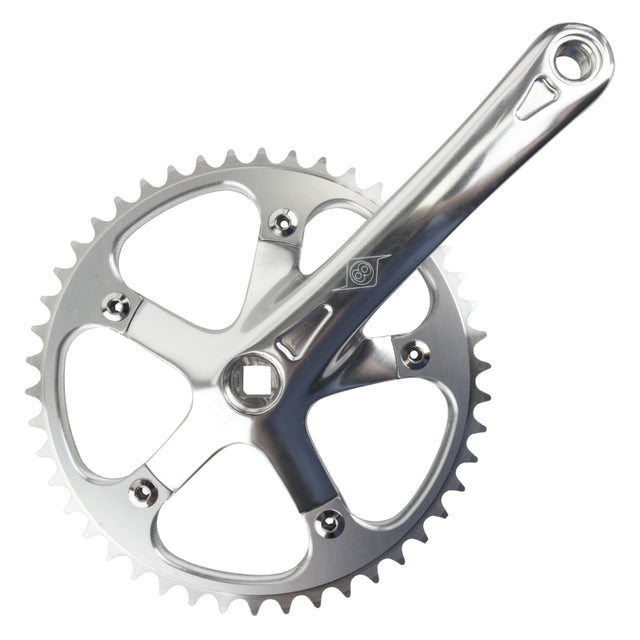 Origin8 SST 175x46 103mm JIS Square Taper crankset silver/silver