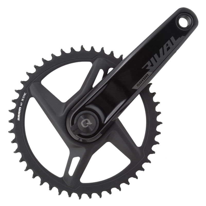 SRAM Rival D1 Quarq Wide 1x Power Meter Crankset Speed: 12 Spindle: 28.99mm 46 DUB 170mm Black Road Disc