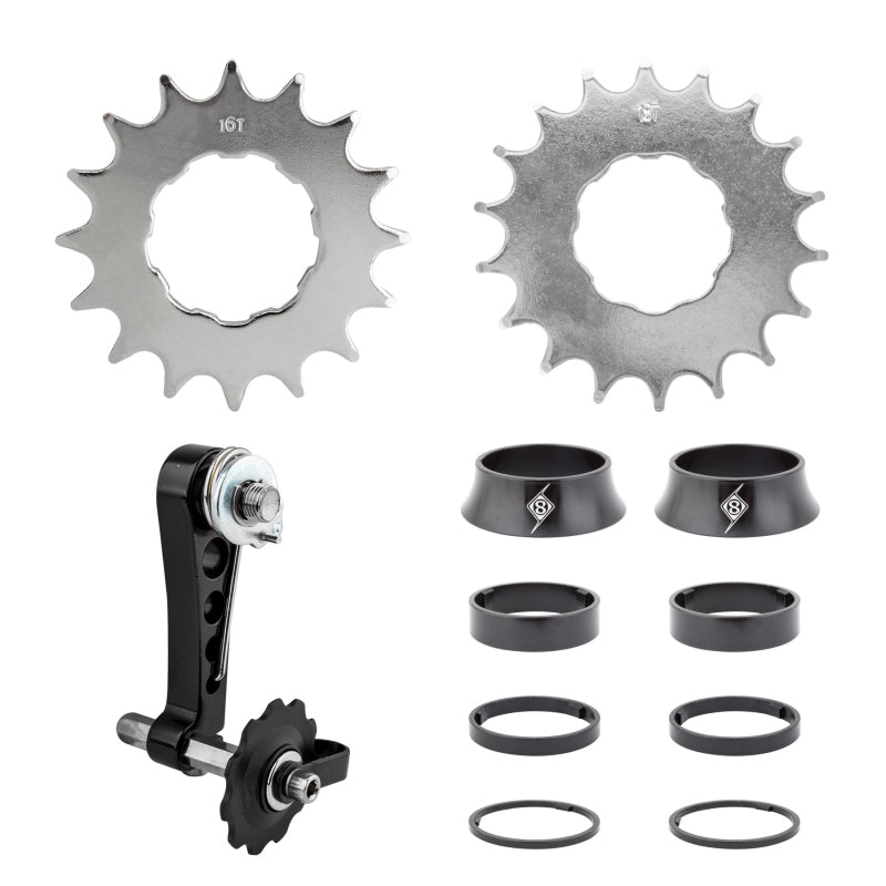 Origin8 Single Speed Conversion Kit Conversion Kit 16/18T Black AL6061