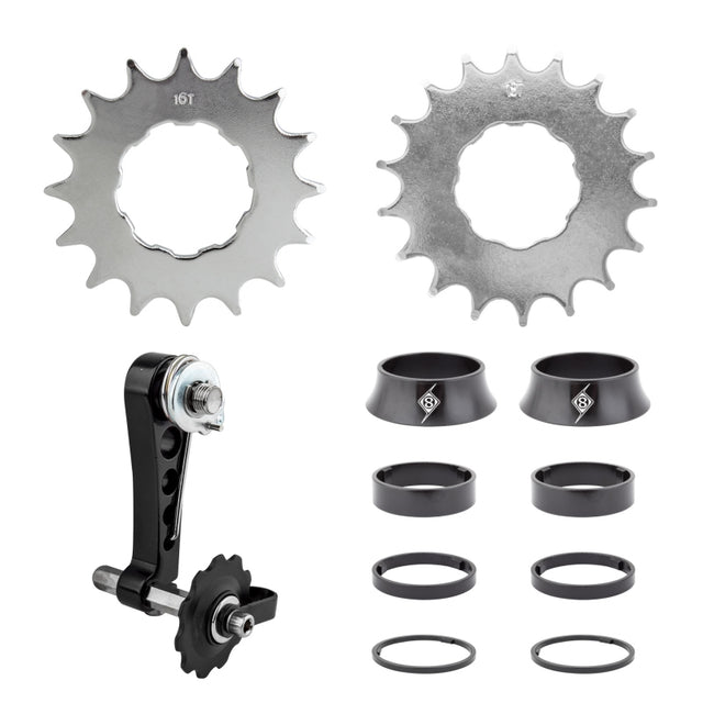 Origin8 Single Speed Conversion Kit Conversion Kit 16/18T Black AL6061