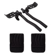 Origin8 Full Tri Clip-On Bars 25.4mm - 31.8mm 280mm x Ø22.2mm 44mm Black Aero Bars AL6061
