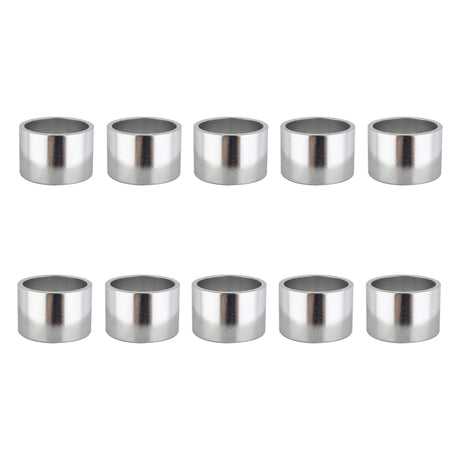 Origin8 Alloy Headset Spacers SHIS Spacer 1` x 20mm Silver 10 to a bag Alloy