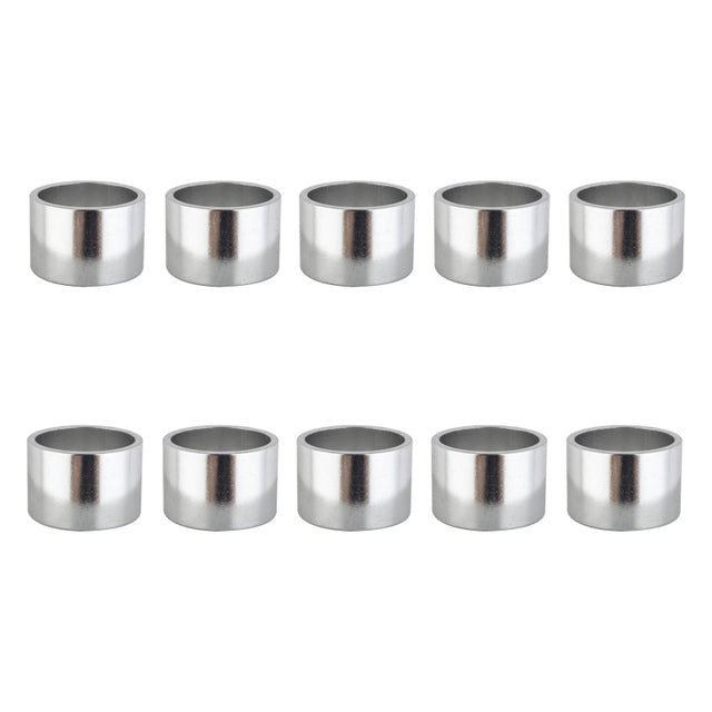 Origin8 Alloy Headset Spacers SHIS Spacer 1` x 20mm Silver 10 to a bag Alloy