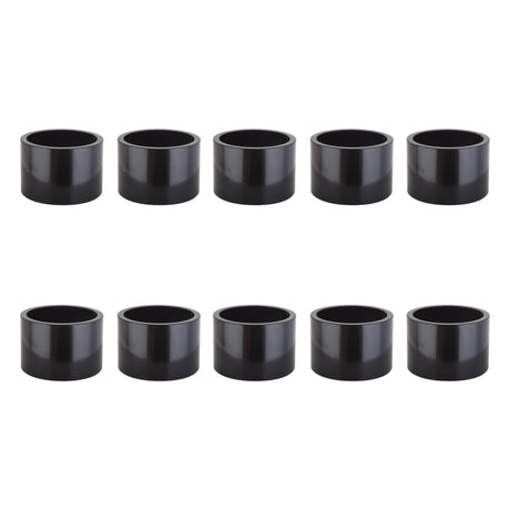 Origin8 Alloy Headset Spacers SHIS Spacer 1` x 20mm Black 10 to a bag Alloy