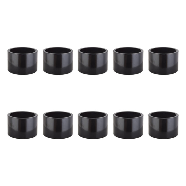 Origin8 Alloy Headset Spacers SHIS Spacer 1` x 20mm Black 10 to a bag Alloy