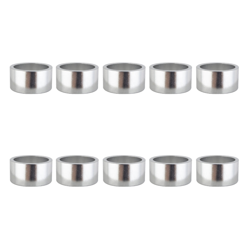 Origin8 Alloy Headset Spacers SHIS Spacer 1-1/8` x 20mm Silver 10 to a bag Alloy