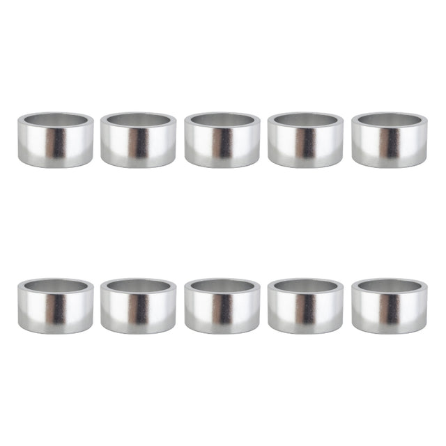 Origin8 Alloy Headset Spacers SHIS Spacer 1-1/8` x 20mm Silver 10 to a bag Alloy