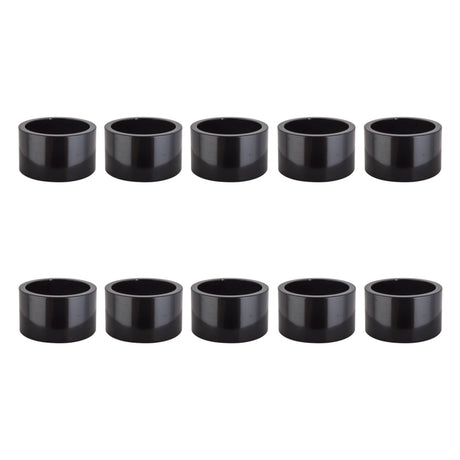 Origin8 Alloy Headset Spacers SHIS Spacer 1-1/8` x 20mm Black 10 to a bag Alloy