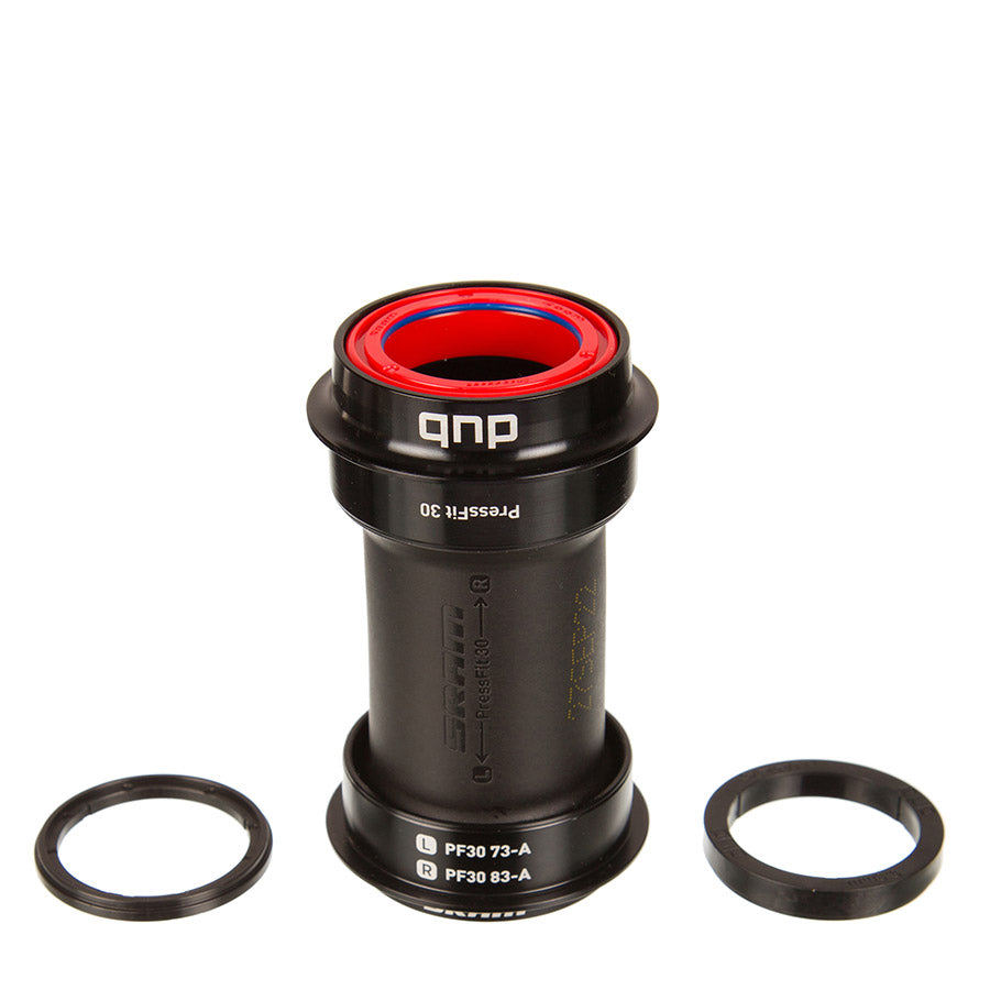 SRAM DUB PF30 73 Wide Ceramic Press Fit BB PF30 Spindle: 28.99mm Width: 73mm Diameter: 46mm