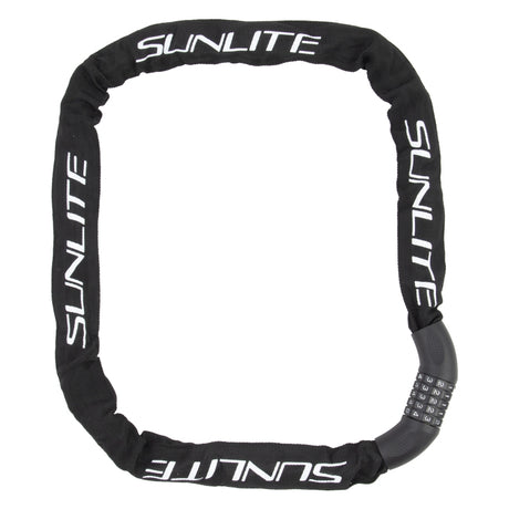Sunlite E-Bike Combo Chain Lock 8mm 4`/130cm Combo Blk