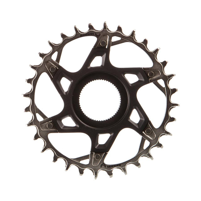 SRAM XX T-Type Fazua Chainring Teeth: 32 Speed: 12 BCD: Direct Mount Aluminum/Steel Silver
