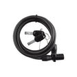 Sunlite Quick-Lock Key/Cable Lock 8mm 5`/152.4cm Key Blk