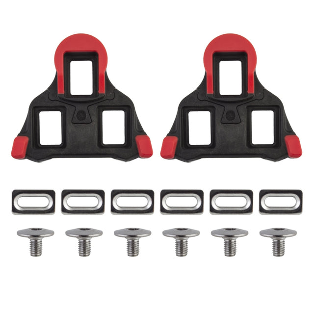 Origin8 Split Fixed SPD-SL Cleats  Black/Red SPD-SL 0° Fixed