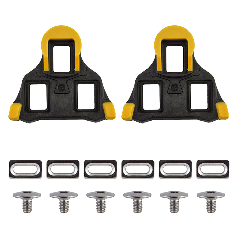 Origin8 Split 6 SPD-SL Cleats  Black/Yellow SPD-SL 6° Float