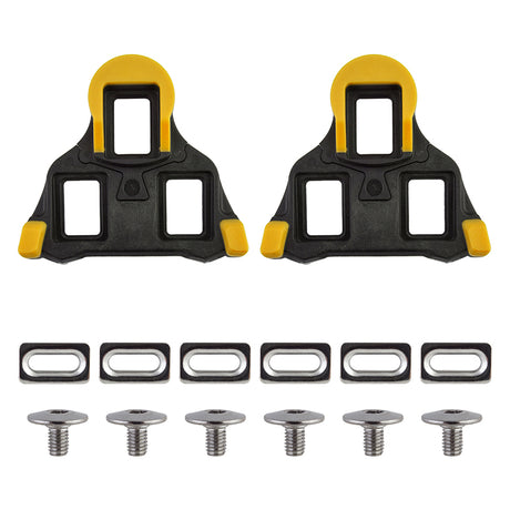 Origin8 Split 6 SPD-SL Cleats  Black/Yellow SPD-SL 6° Float