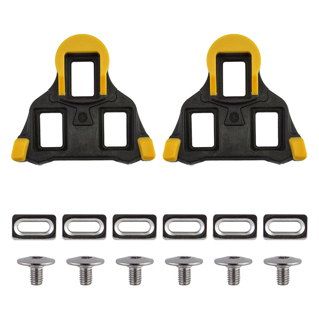 Origin8 Split 6 SPD-SL Cleats  Black/Yellow SPD-SL 6° Float