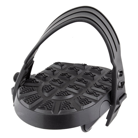 Sunlite Flat Form I Exerciser Pedals 1/2` Loose Ball Black Toe Straps