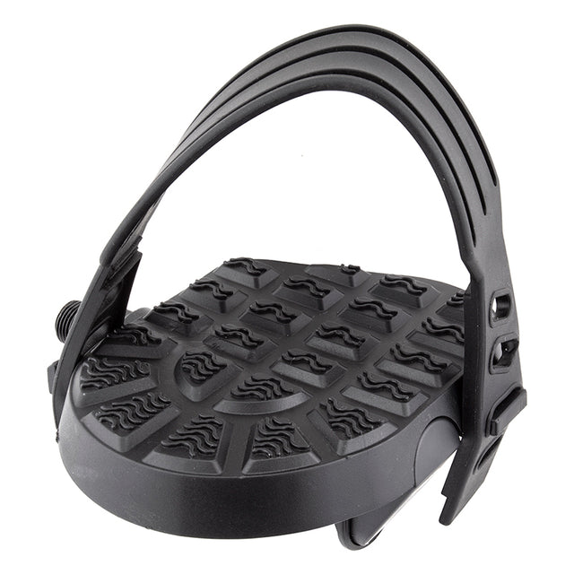 Sunlite Flat Form I Exerciser Pedals 1/2` Loose Ball Black Toe Straps