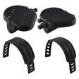 Sunlite Flat Form Exerciser Pedals 9/16` Loose Ball Black Toe Straps