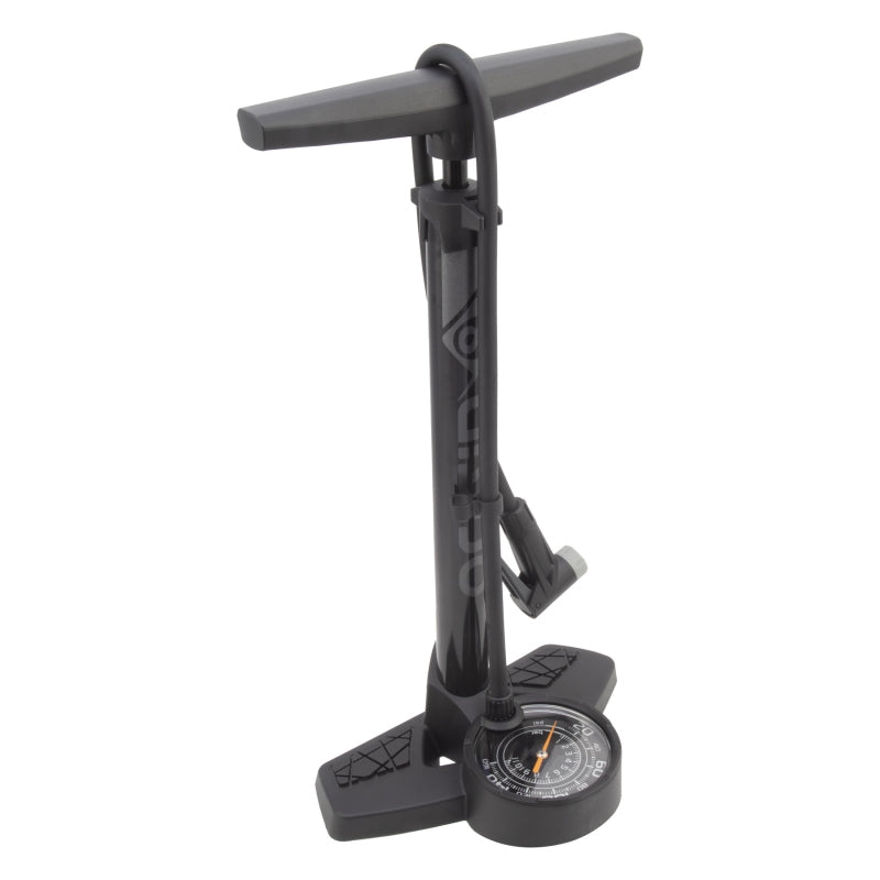 Origin8 Airaid MIDI Floor Pump  3` Analog PV/SV 160psi 17` Steel Black