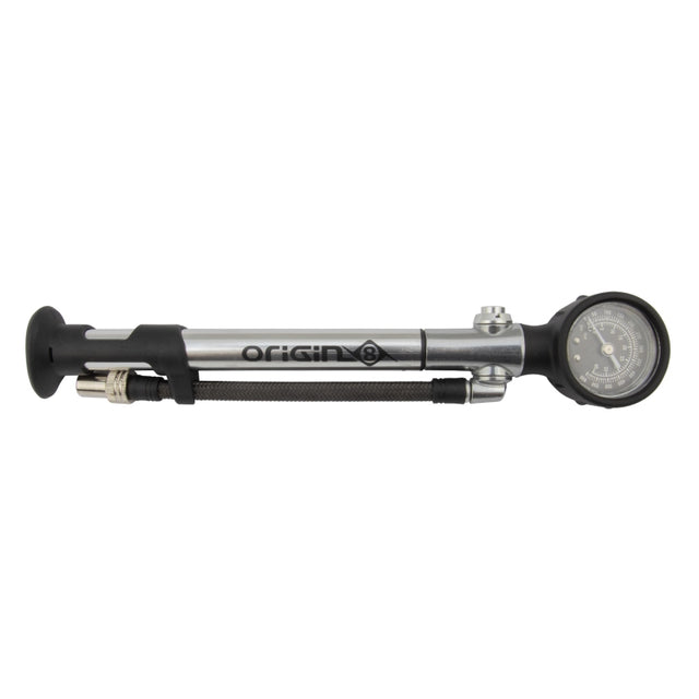 Origin8 Airaid Shock Pump Shock Pump 1.75` Analog SV 600psi 10.5` Aluminum Silver/Black