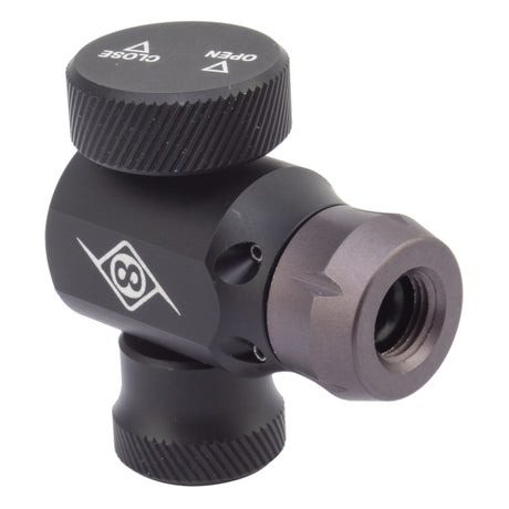 Origin8 Micro Twist CO2 Inflator Threaded PV/SV Black Inflator Head Only Aluminum