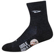 DeFeet Woolie Boolie 4" D-Logo Socks 7-9 Charcoal