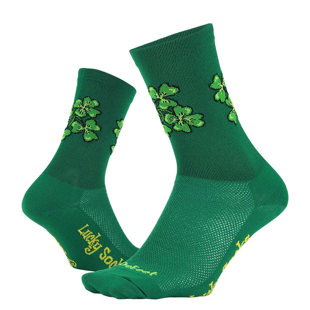 DeFeet Aireator 6" Lucky Socks 7-9 Green 