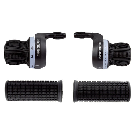 Sunlite UtiliT Sport Twist Shifter  Pair 3x7sp 2 to 1 Blk