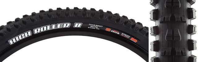 Maxxis High Roller II Tire 29''x2.50 Folding Tubeless Ready 3C Maxx Terra Double Down Wide Trail 120x2TPI Black