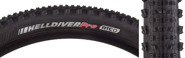 Kenda Helldiver Tire 27.5''x2.40 Folding Tubeless Ready EN-DTC ATC 120TPI Black