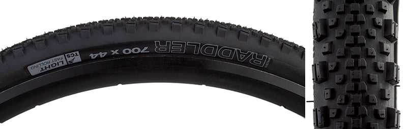 WTB Raddler Tire 700x44C Folding Clincher Dual DNA TCS Light/Fast Rolling 60TPI Black