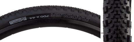 WTB Raddler Tire 700x44C Folding Clincher Dual DNA TCS Light/Fast Rolling 60TPI Black