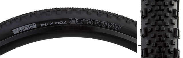 WTB Raddler Tire 700x44C Folding Clincher Dual DNA TCS Light/Fast Rolling 60TPI Black