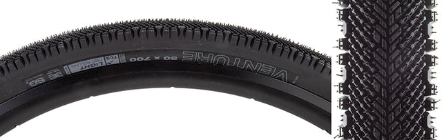 WTB Venture Tire 700x50C Folding Tubeless Ready TCS Light/Fast Rolling Dual DNA SG2 120TPI Black