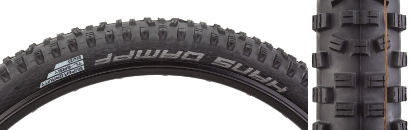 Schwalbe Hans Dampf II Addix Mountain Tire 275x2.35 Folding Tubeless Ready Addix Soft Super Gravity 67TPI Black