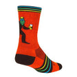 Sockguy Crew Brewfoot 6" Socks 9-13 Orange-Green