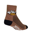 Sockguy Meowdy 3" Socks 9-13 Brown