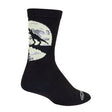 Sockguy Rawrwolf Crew 6" Socks 9-13 Black