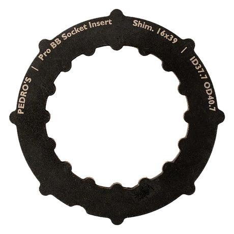 Pedros Pro BB Socket System Insert BB Adapter Tool Black 16-Notch 39mm 6460763 Shimano