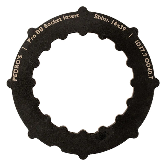 Pedros Pro BB Socket System Insert BB Adapter Tool Black 16-Notch 39mm 6460763 Shimano